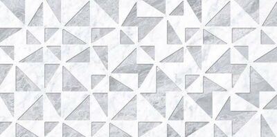 Керамогранит Vitra Marmori 3D Каррара Белый Лаппато Ректификат 60x30