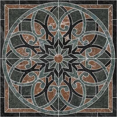 ID110 Риальто наборный лаппатированный 120x120 декор