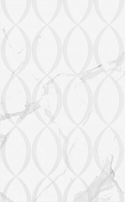 Плитка Creto  Scales белый 25х40